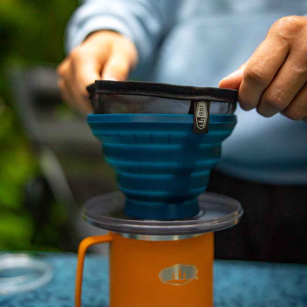 Collapsible Java Drip Blue, kaffebrygger