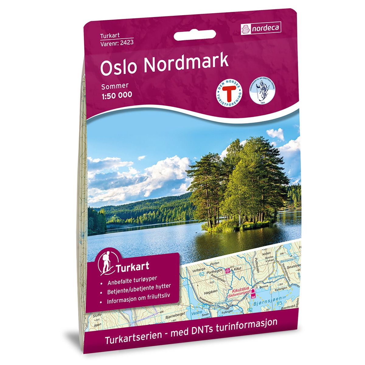 OSLO NORDMARK SOMMER 1:50 000