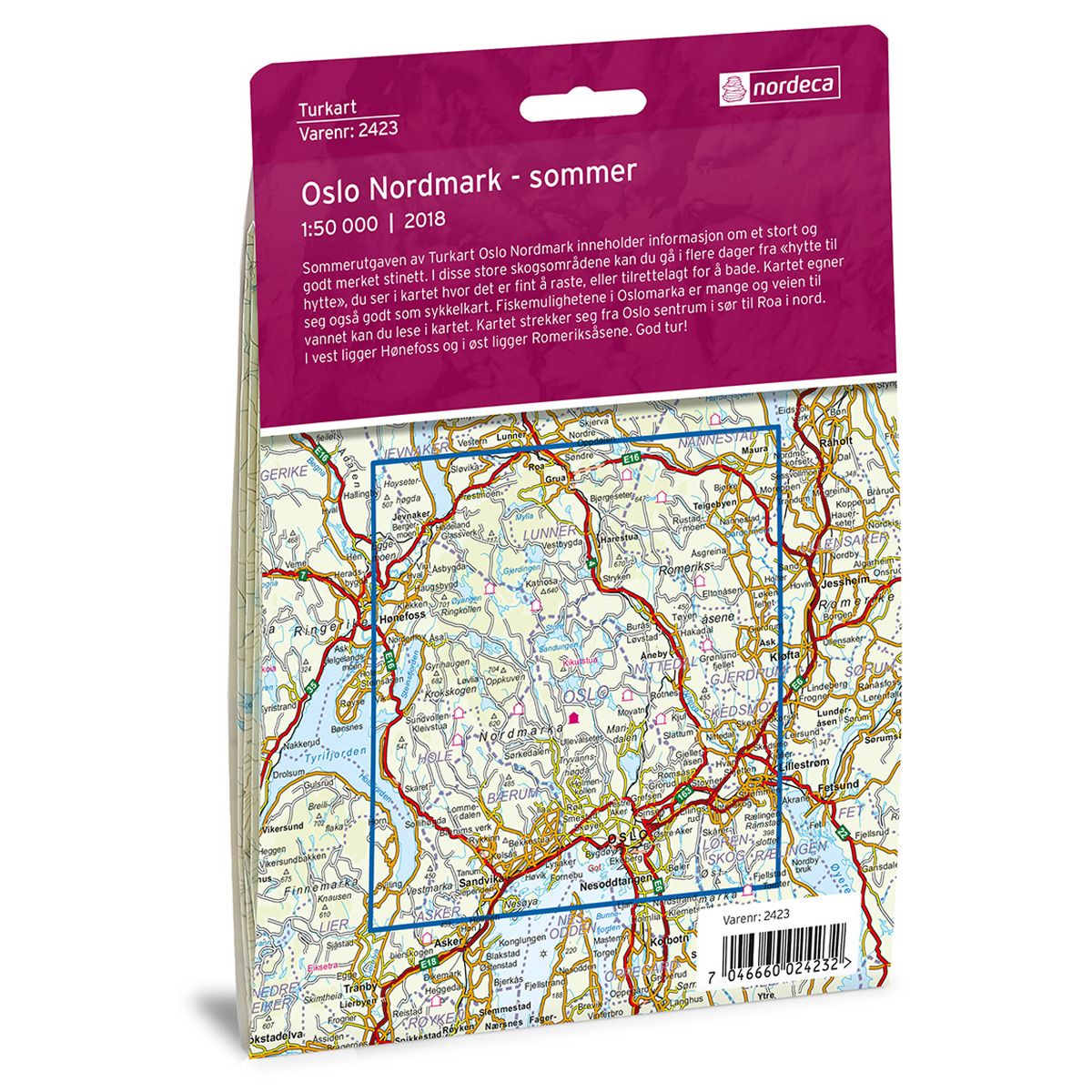 OSLO NORDMARK SOMMER 1:50 000