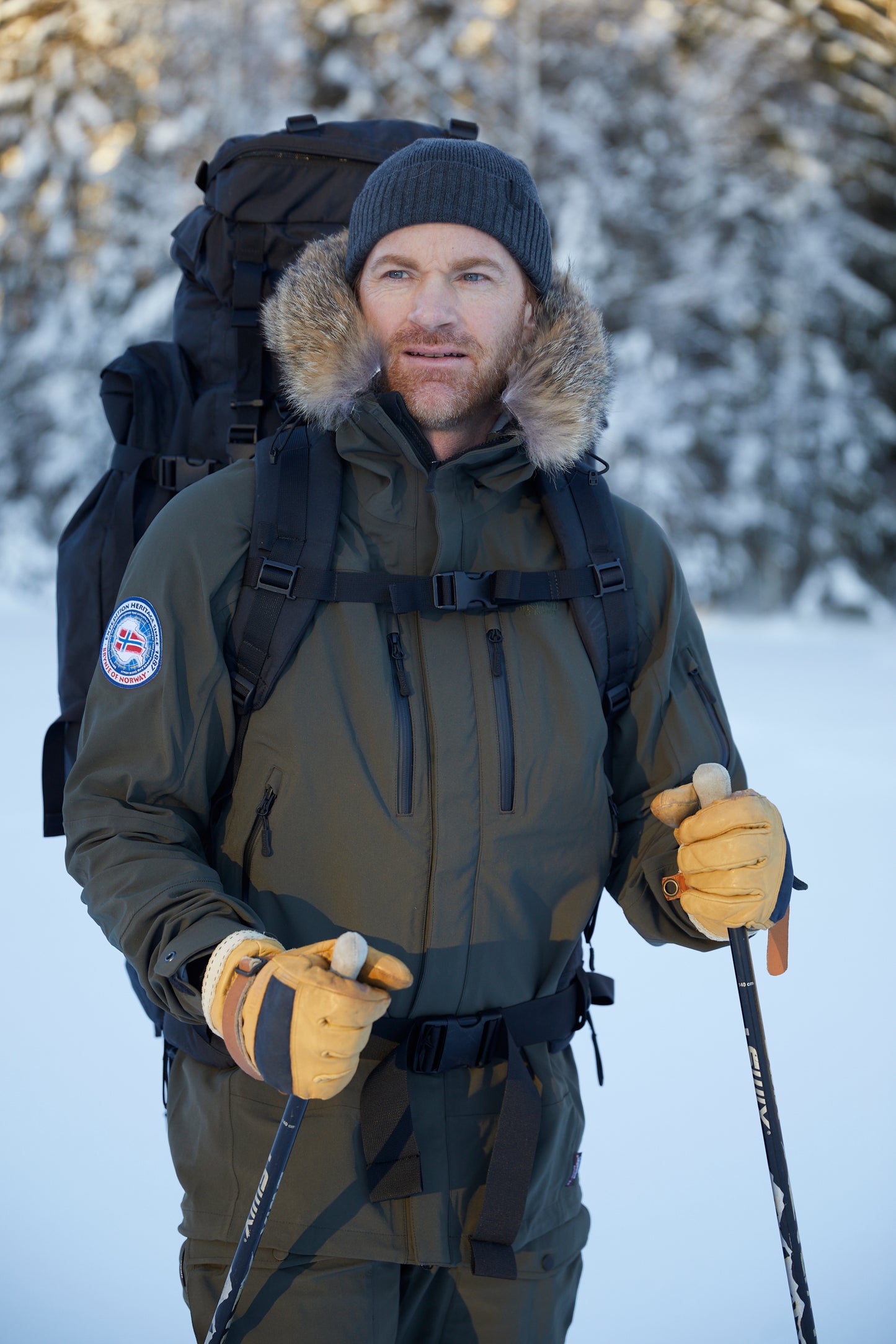 Brynje, Expedition Jacket 2.0 M's, Charcoal green med coyote 5x65