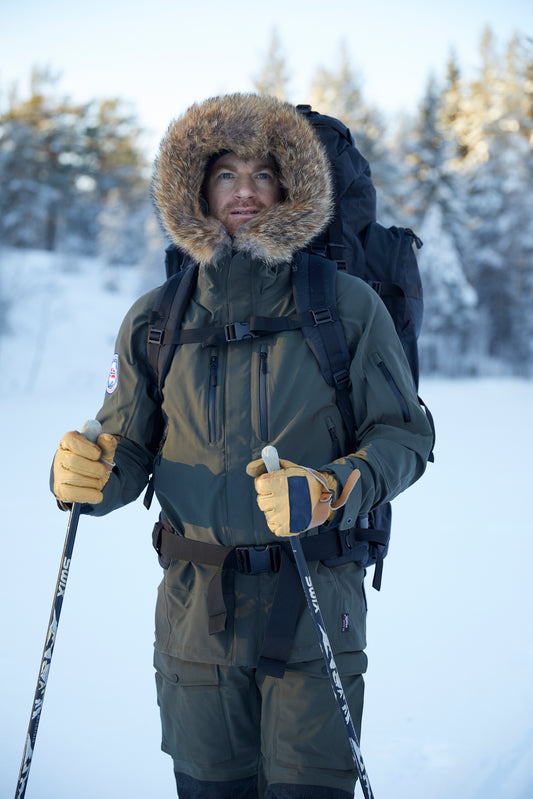 Brynje, Expedition Jacket 2.0 M's, Charcoal green med coyote 5x65