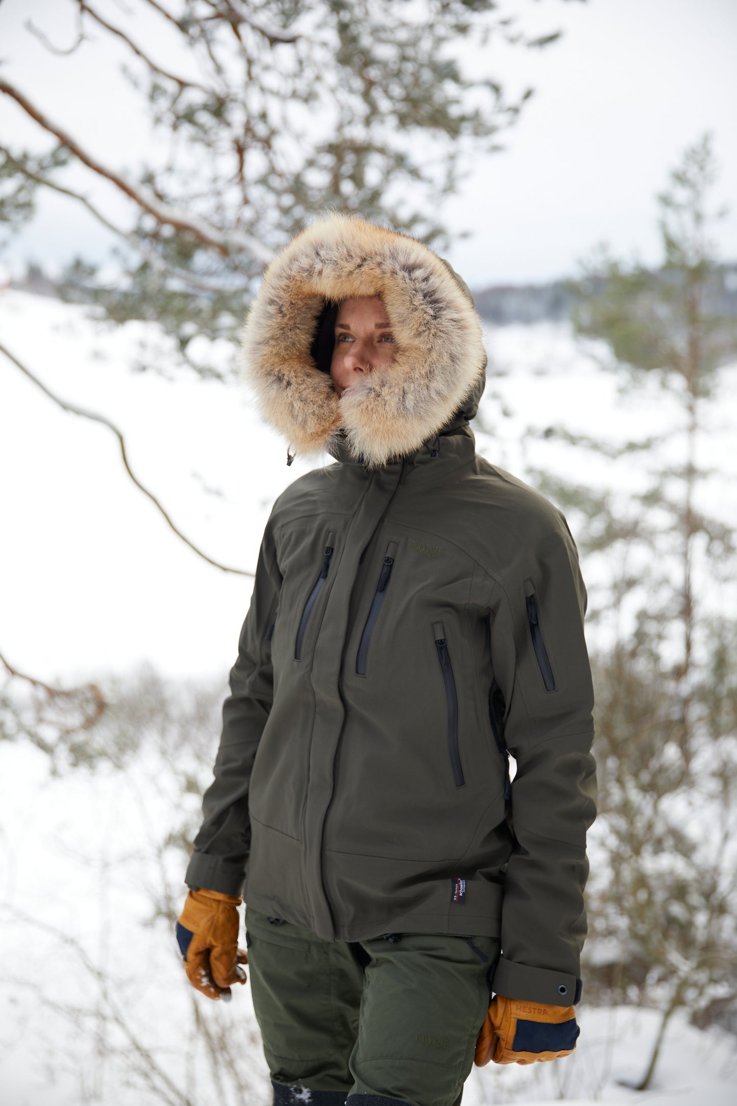 Brynje, Expedition Jacket 2.0 W's, Charcoal green med coyote