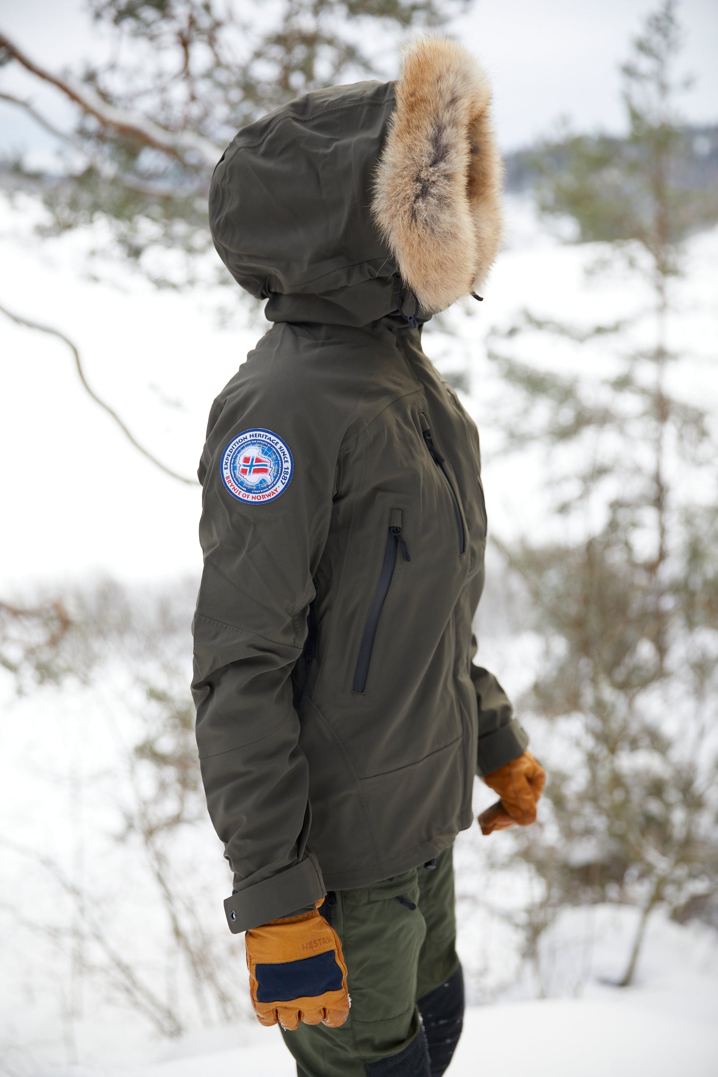 Brynje, Expedition Jacket 2.0 W's, Charcoal green med coyote