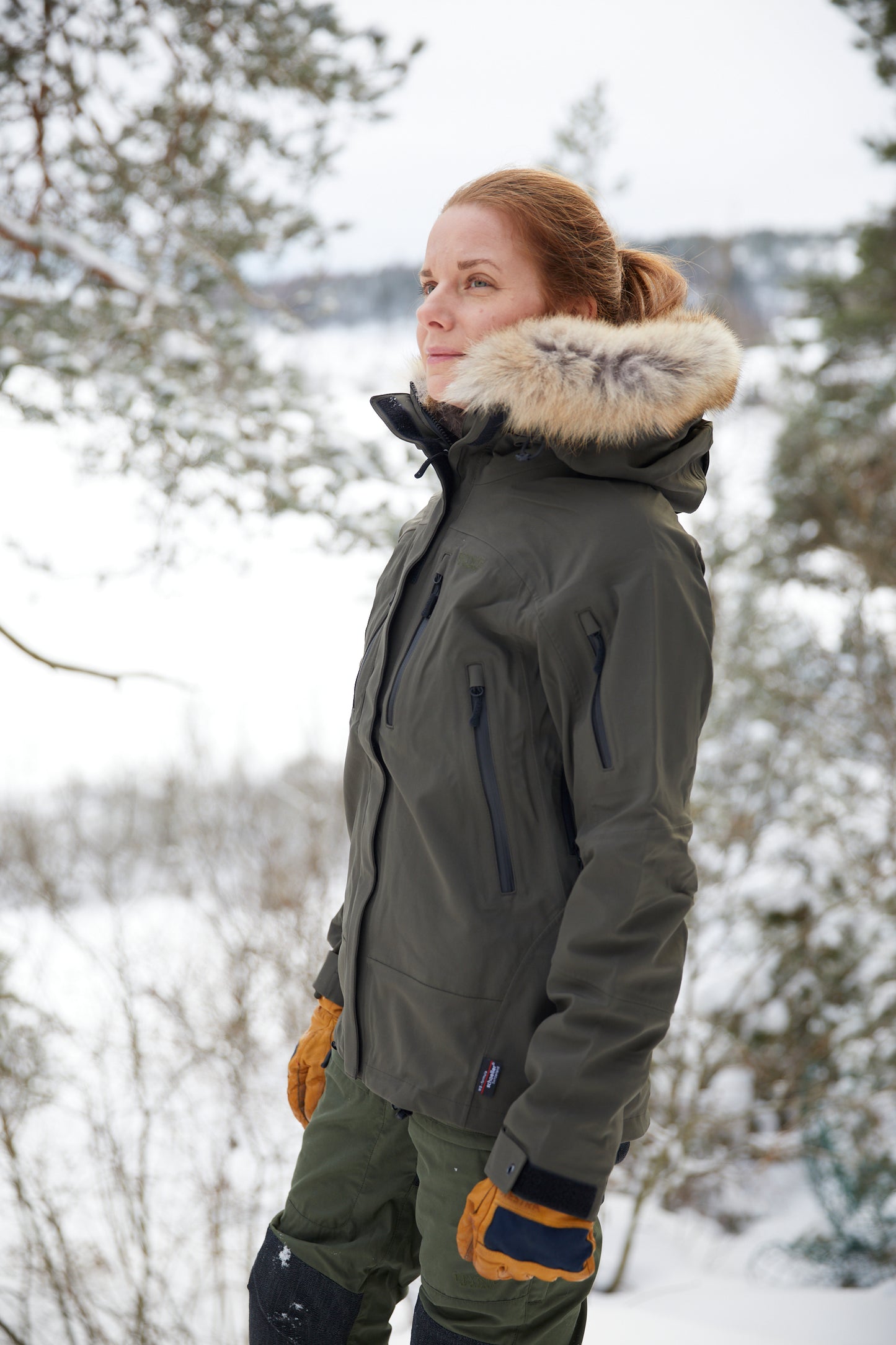 Brynje, Expedition Jacket 2.0 W's, Charcoal green med coyote