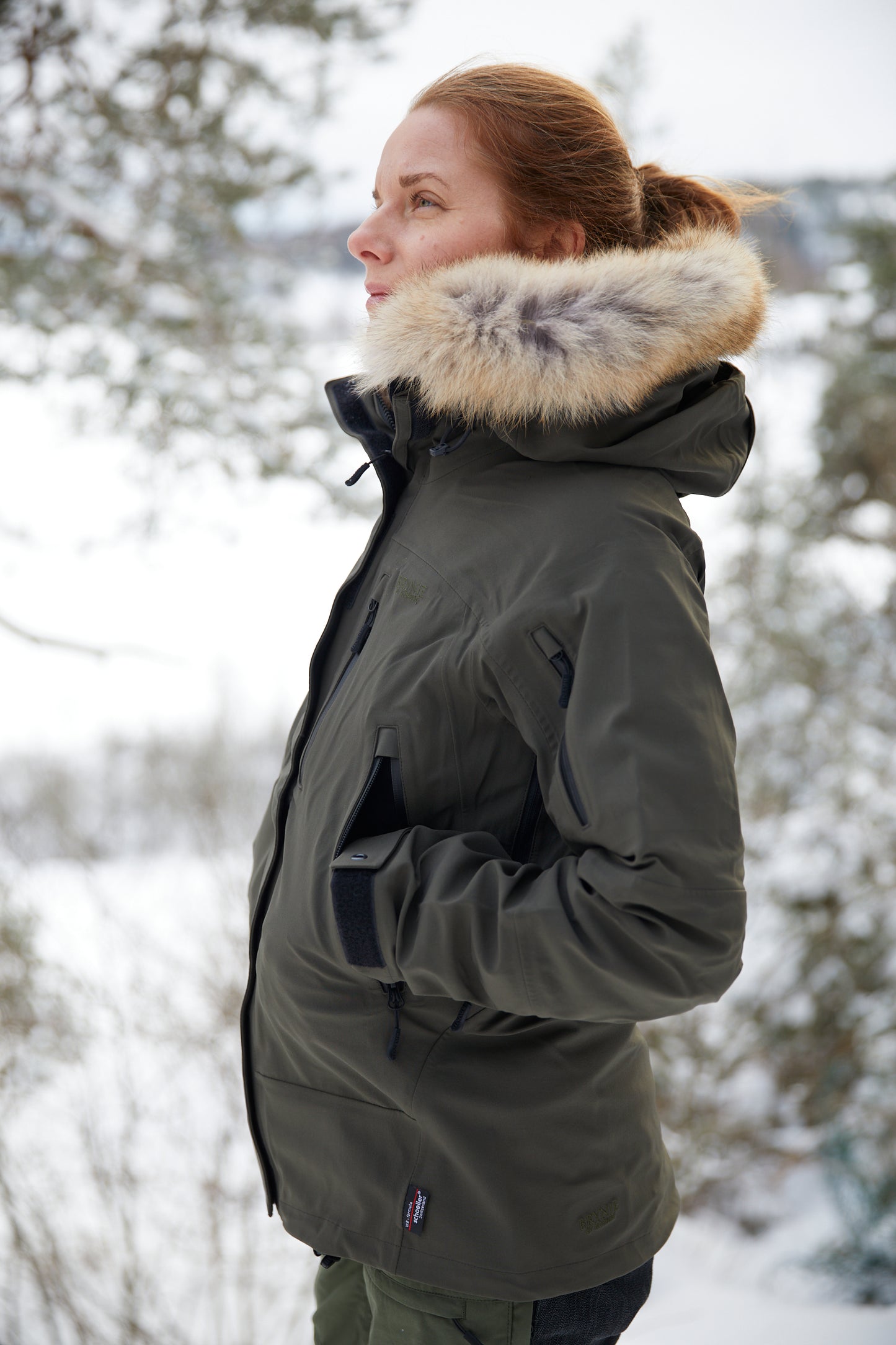 Brynje, Expedition Jacket 2.0 W's, Charcoal green med coyote