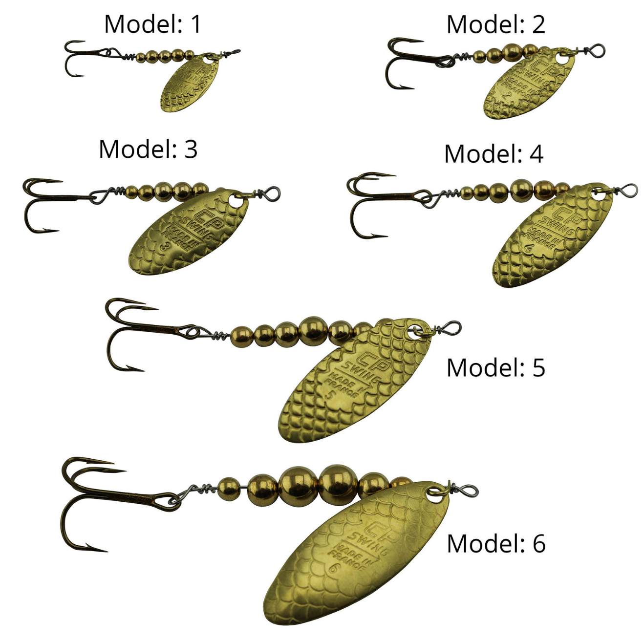 C.P.Swing Spinner, Messing Blad