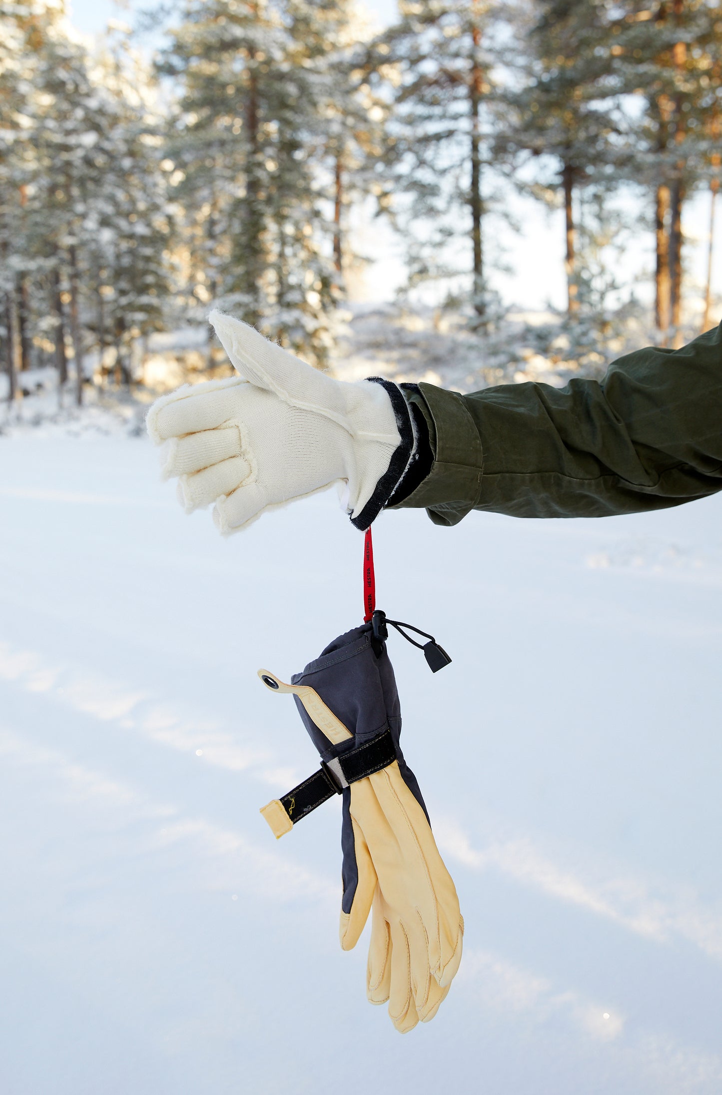 Hestra "Narvik Wool Terry Glove"/ "Ecocuir"