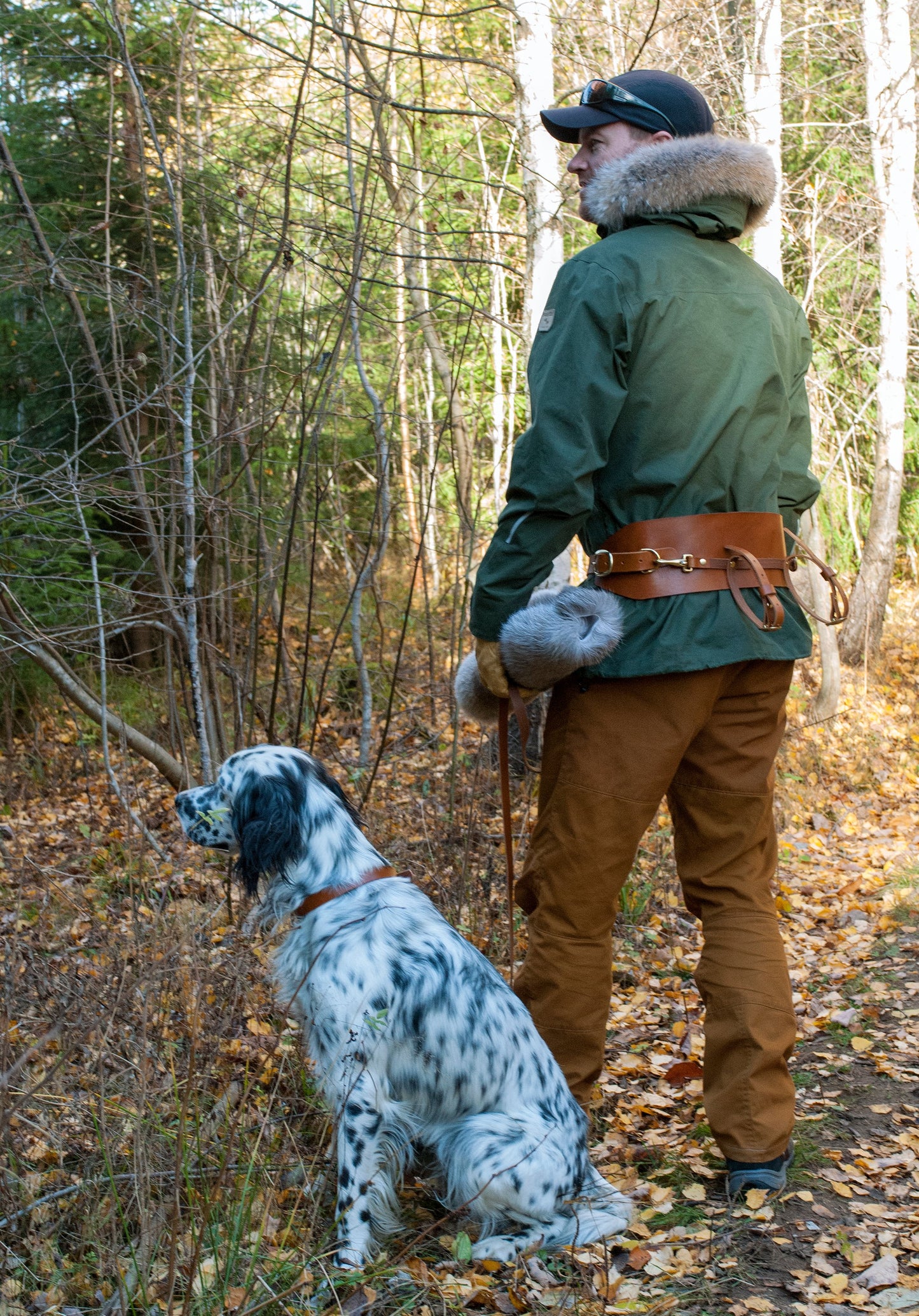 Reinskinn og stropp til hundebelte
