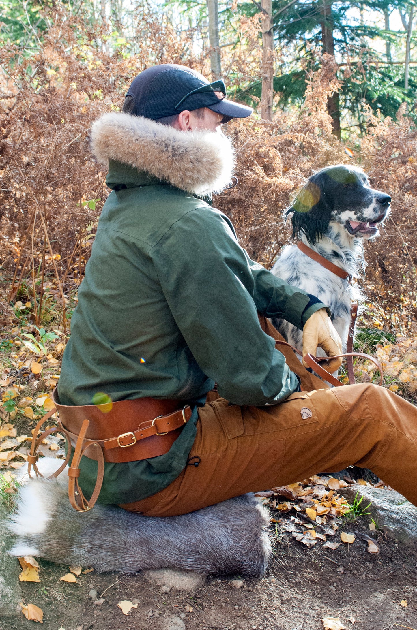 Reinskinn og stropp til hundebelte